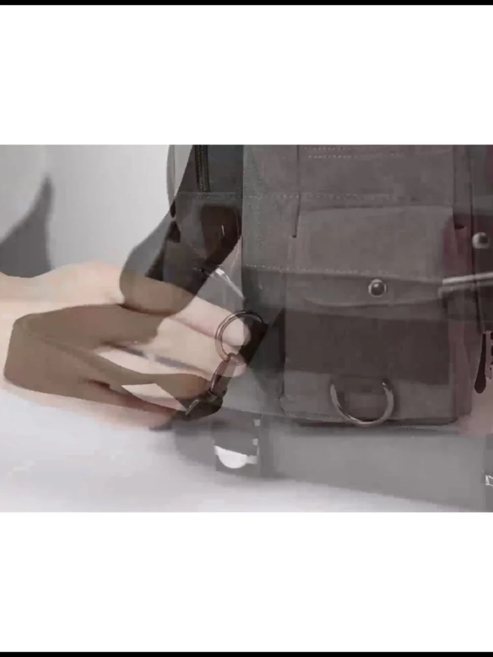 Canvas Crossbody Messenger Sling Bag Travel Shoulder Backpack